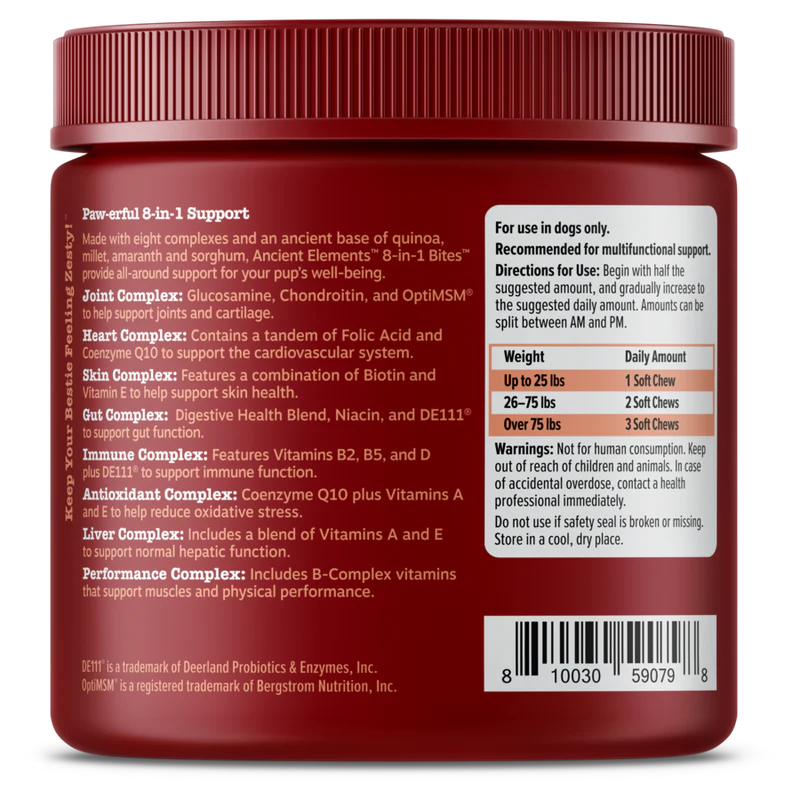 Ancient Elements™ 8-in-1 Multifunctional Bites™ for Dogs
